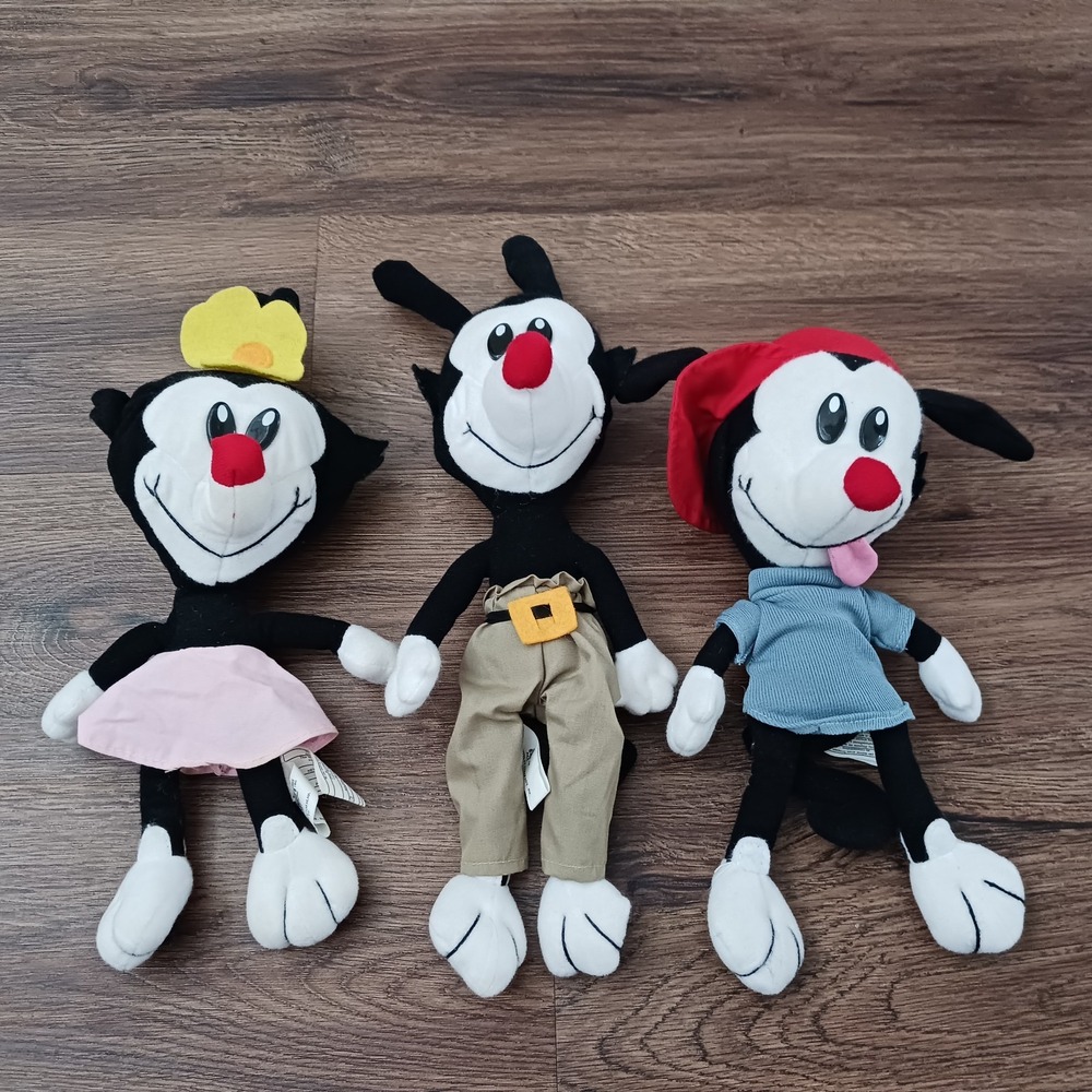 Animaniacs Ace Novelty PLUSH TOY DOLL Lot Of 3 - 1995 Warner Bros. TV